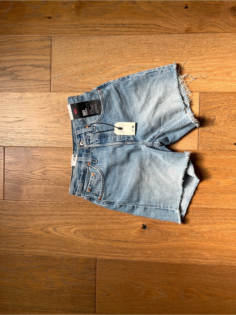 Levi's Light Wash Denim Cutoff Shorts